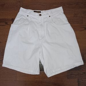 Womens Vintage Eddie Bauer White Denim Jeans Shorts Size 8